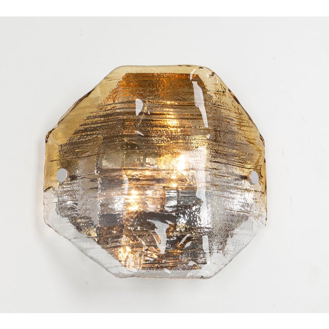 Kalmar Large Glass Wall Light from Kalmar, Austria, 1970s For Sale - Image 4 of 14