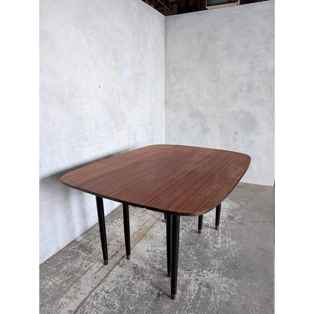 Black Mid-Century Librenza Extending Drop Leaf Dining Table in Teak from G-Plan For Sale - Image 8 of 12