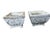 Mid-Century Modern Vintage 1950 Fluer De Lis Concrete Garden Planters, A Pair For Sale - Image 3 of 8