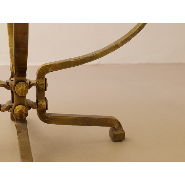 Metal Bronze Table in the style of Lothar Klute, 1980s For Sale - Image 7 of 11