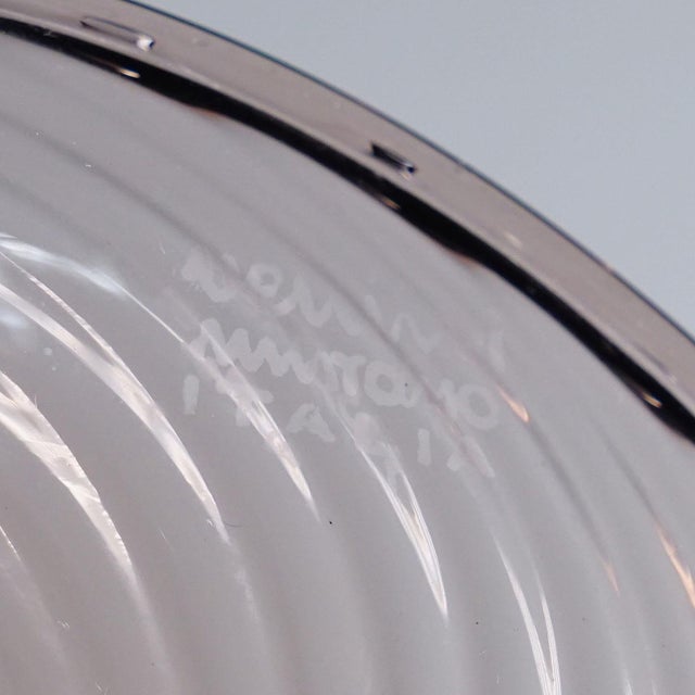 Amethyst Vetro Soffiato Glass Vase, Venini Murano Ca. 1950s For Sale - Image 8 of 8