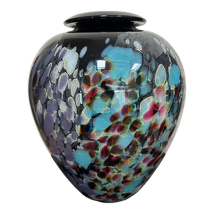 Contemporary Signed Charles Correll Art Glass Cabinet Vase