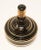 Art Deco Hand Blown Black Gilt Glass Perfume Bottle For Sale - Image 9 of 12