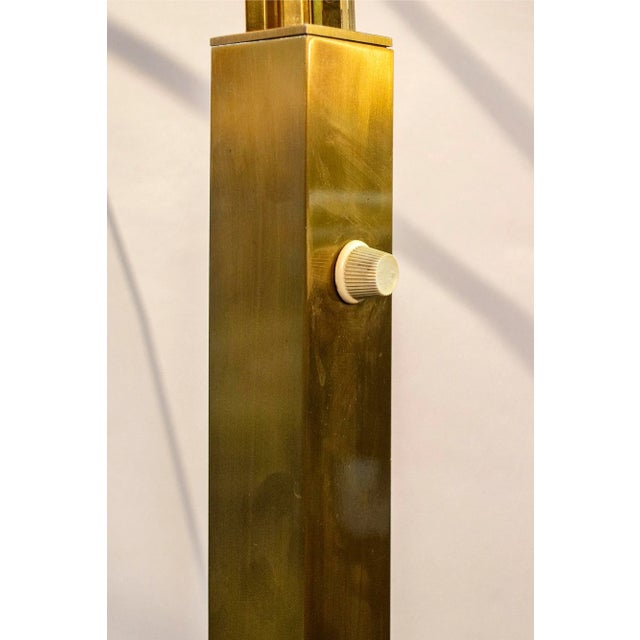 Metal Brass 7-Light Floor Lamp, Italy, 1970s For Sale - Image 7 of 10