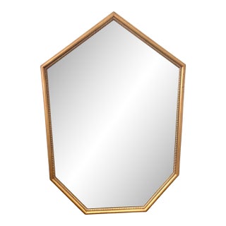 Henredon X Mark D. Sikes Gilt Geometric Wall Mirror For Sale