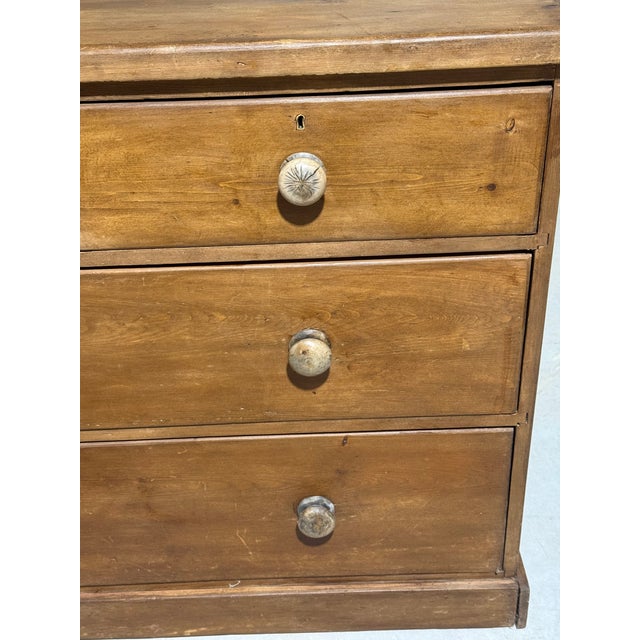 Wood Antique Pine Two Over Two Drawers - Chest of Drawers From England For Sale - Image 7 of 18