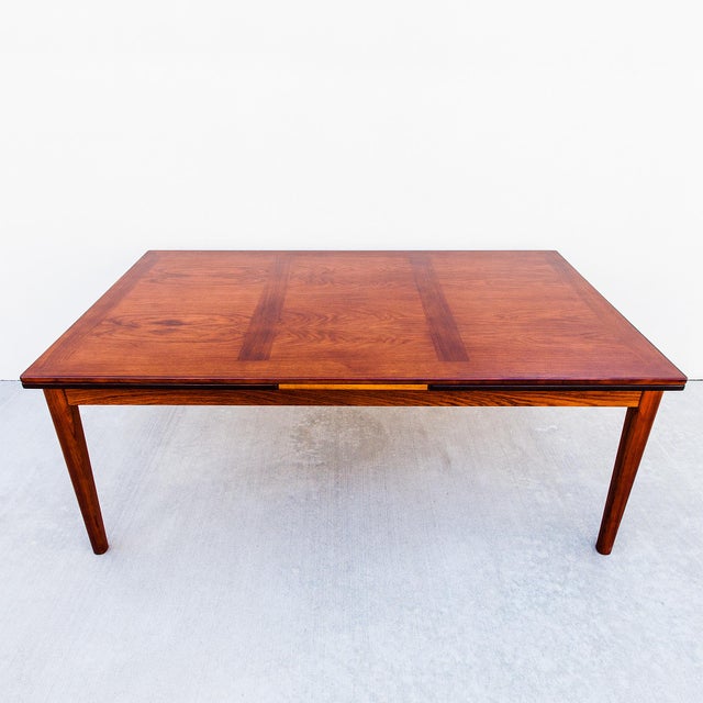 Monumental Danish Modern Rosewood Extension Dining Table by Skovby For Sale - Image 12 of 14