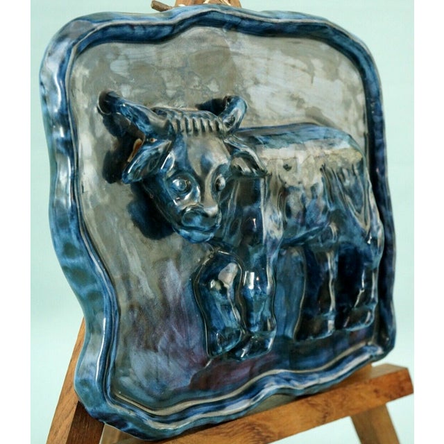 Vintage Ceramic Tile Plaque from Musa, 1930s For Sale - Image 3 of 18