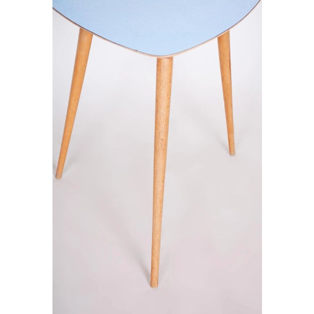 Small Blue Table, 1950s For Sale - Image 6 of 7