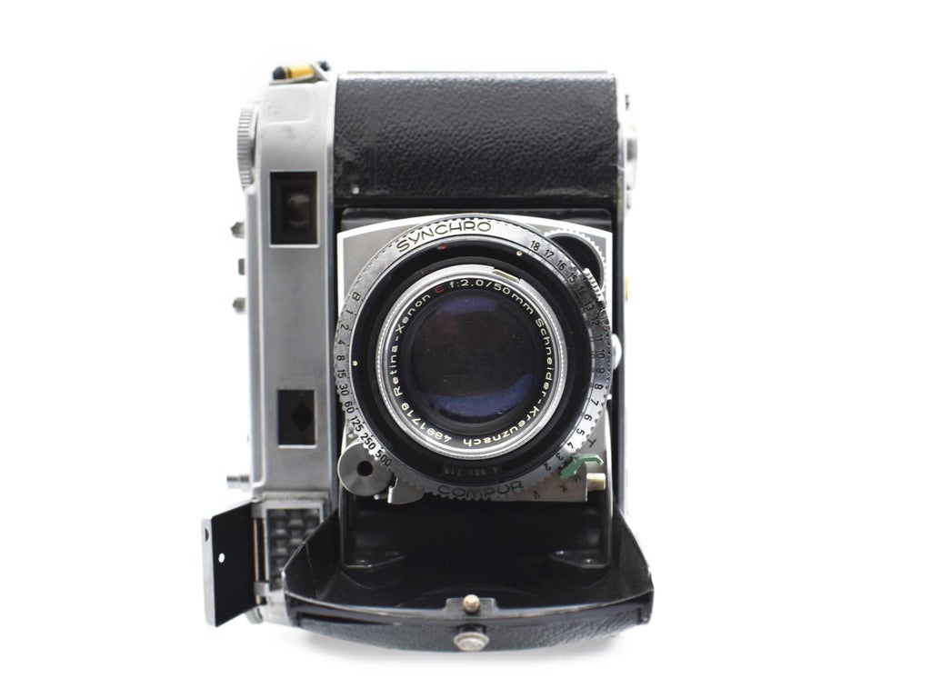 Vintage German Kodak Retina IIIc Folding Rangefinder Camera With