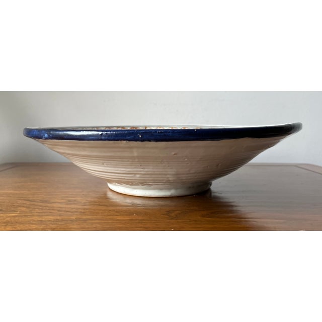Spanish Vintage Hand-Painted Wall or Centerpiece Bowl-Spain For Sale - Image 3 of 5