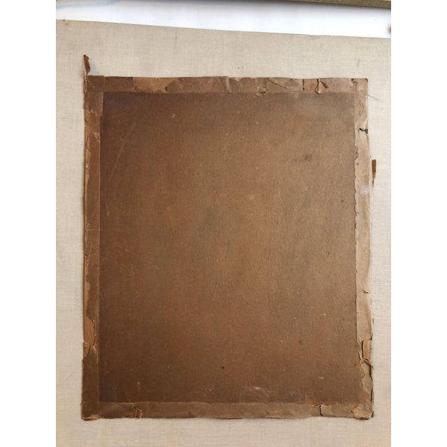 Paint Outsider Folk Art Expressionist Rabbi Israeli Painting Signed Hebrew Jewish Star For Sale - Image 7 of 7