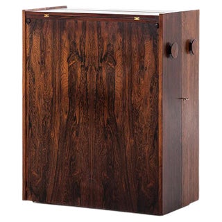 Danish Rosewood and Formica Bar Cabinet by Johannes Andersen for Dyrlund, 1960s For Sale