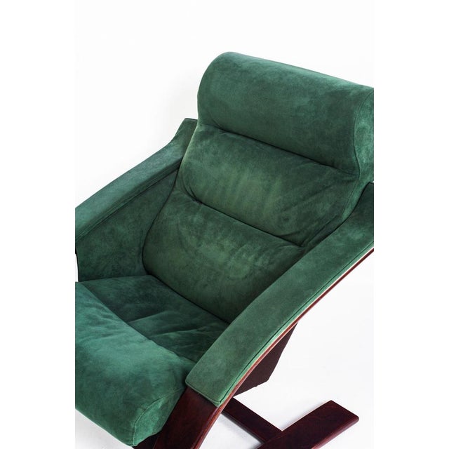Vintage Armchair in Alcantara by Åke Fribyter for Nelo Möbel, Sweden, 1990s For Sale - Image 10 of 12