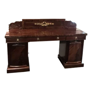 1840's Empire Mahogany 3 Part Server Sideboard