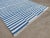 Handmade Cotton Blue and White Striped Rug - 10'x14' For Sale - Image 6 of 11