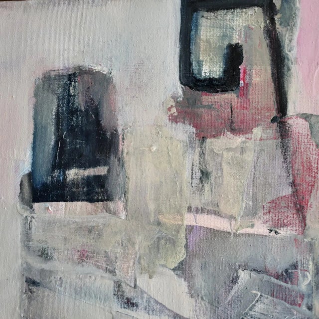 Wood "Untitled 317" Contemporary Original Abstract Oil Painting by Lynn Christian For Sale - Image 7 of 11