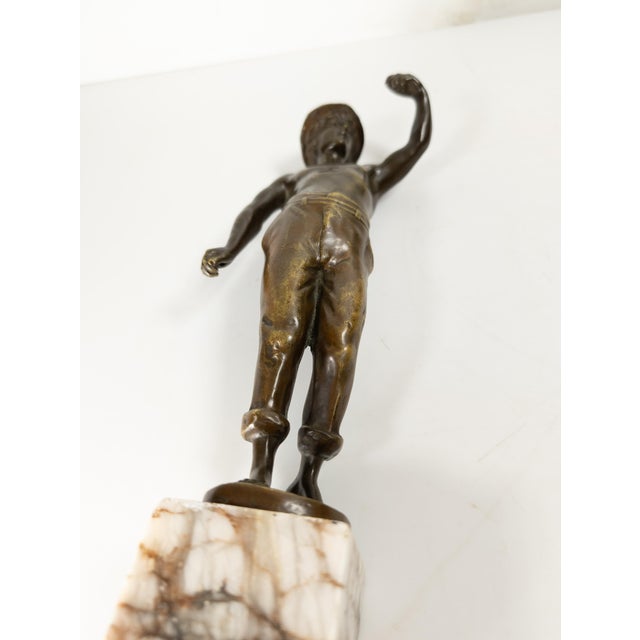 19th Century French Bronze of a Miner by Raphael Hubert For Sale - Image 10 of 12
