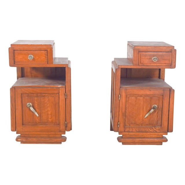 Art Deco Portuguese Bedside Tables, 1920, Set of 2 For Sale - Image 13 of 13