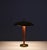 Gold Modern Swedish Brass and Oak Table Lamp attributed to Nordiska Kompaniet Nk, 1930s For Sale - Image 8 of 10