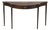 Chester 54 in. W Demilune Wood Traditional Console Table, Cherry For Sale