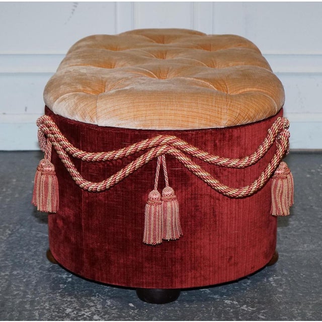 Antique Victorian Fabric Ottoman For Sale - Image 17 of 18