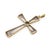 1920s Art Deco Diamond 14k Yellow Gold and Platinum Cross Pendant Necklace For Sale In Los Angeles - Image 6 of 6