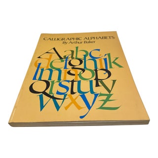 1980s Calligraphic Alphabets by Arthur Baker For Sale