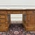 English Teak Desk with Brown Leather Top For Sale - Image 10 of 18