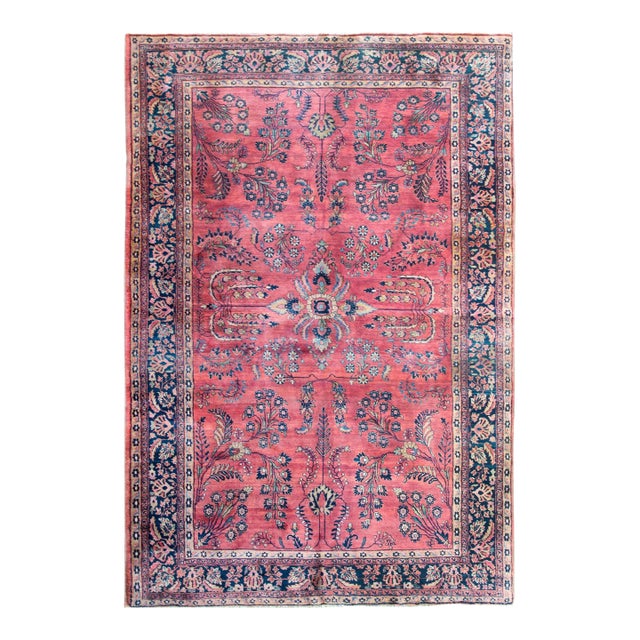 Early 20th Century Persian Sarouk Mohajeran Rug For Sale