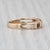 0.28ctw Blue Sapphire Diamond Ring 14k Yellow Gold Size 6.75 Stackable For Sale - Image 4 of 8