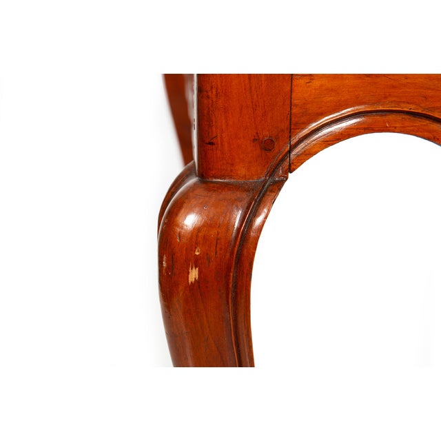 French Provincial Antique Cherrywood Writing Table, Mid-18th Century For Sale - Image 16 of 18