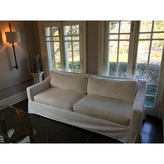 Pottery Barn York Slope Arm Slipcovered Sofa Chairish