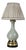 Victorian French Celadon Glazed Ceramic Table Lamp, 1890 For Sale