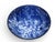 Vintage Blue & White Floral Asian Rice / Noodle Bowl Mino Ware Nishido Kiln, 1950s For Sale - Image 4 of 6