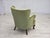 Scandinavian Armchair in Green Furniture Velour and Oak Wood Legs, 1960s For Sale - Image 13 of 18