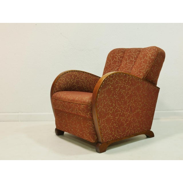 Mid-Century Art Deco Club Chair, Germany, 1950s For Sale - Image 15 of 15