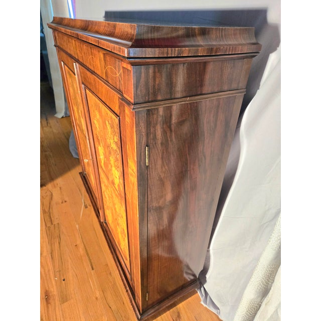 Late 19th Century Late 19th Century "Louis" - A Victorian Rosewood Marquetry Cabinet. For Sale - Image 5 of 12