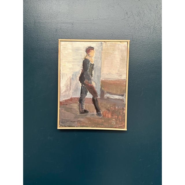 Martin Ljunggren, Dancing Model, 1956, Oil Painting on Canvas, Framed For Sale - Image 10 of 18