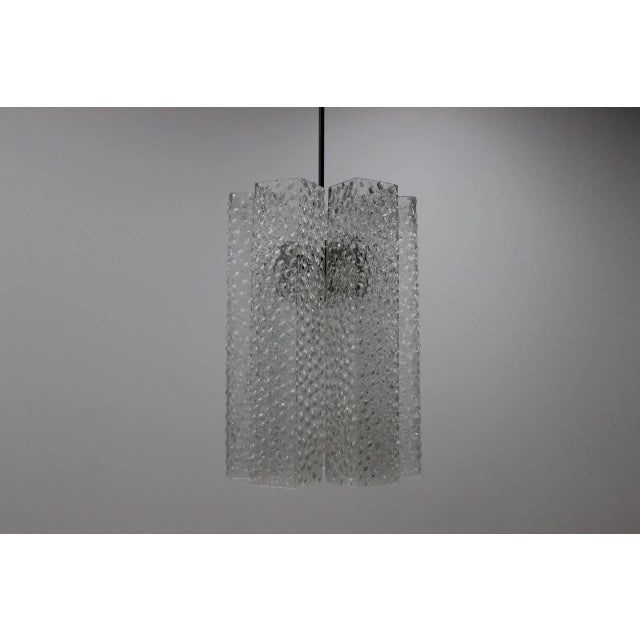 Vintage Glass Pendant from Kamenický Šenov, 1960s For Sale - Image 9 of 12