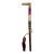 Antique 1800's Victorian Yellow Gold Filled Wood Porcelain Walking Stick Cane For Sale
