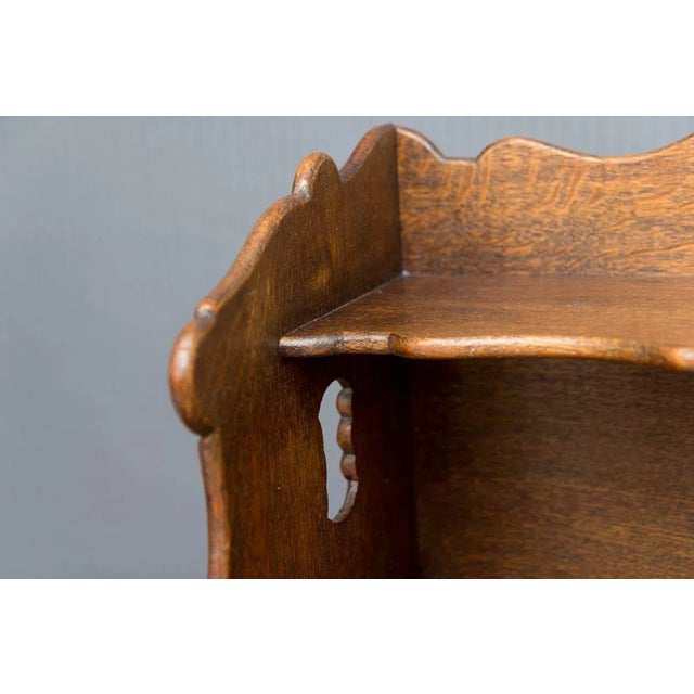 Rococo Style Oak Nightstand or Side Table, 1930s For Sale - Image 14 of 16