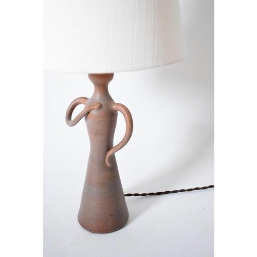 1950s Anthropomorphic Ceramic Lamp, 1950s For Sale - Image 5 of 6