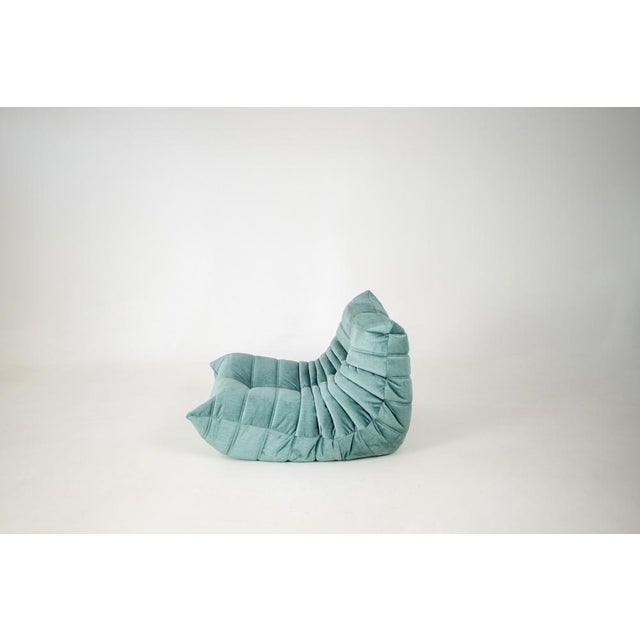 Togo Lounge Chair and Mint Velvet by Michel Ducaroy for Ligne Roset, 1973, Set of 2 For Sale - Image 9 of 18