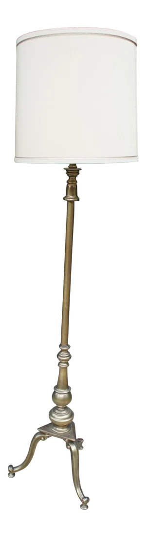 1960s Vintage Frederic Cooper Brass Floor Lamp