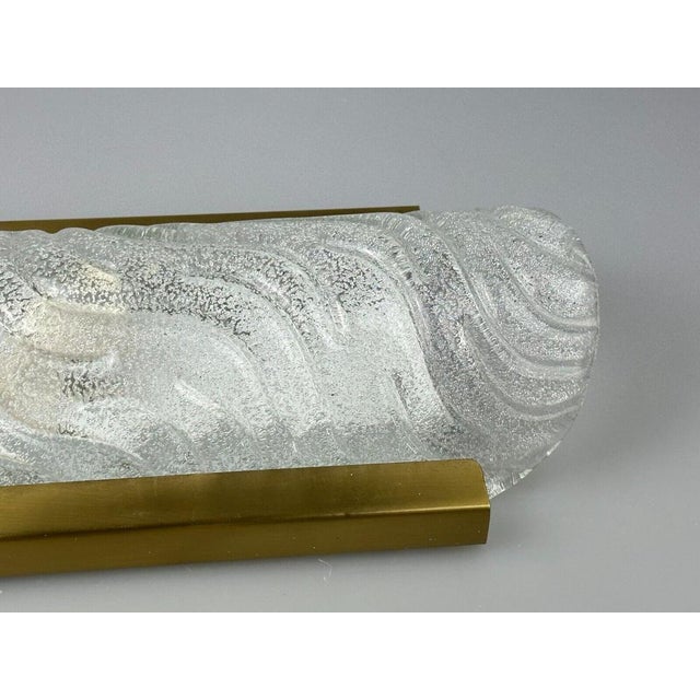 Wall Lamp in Ice Glass Design from Fischer Leuchten, 1970s For Sale - Image 13 of 18