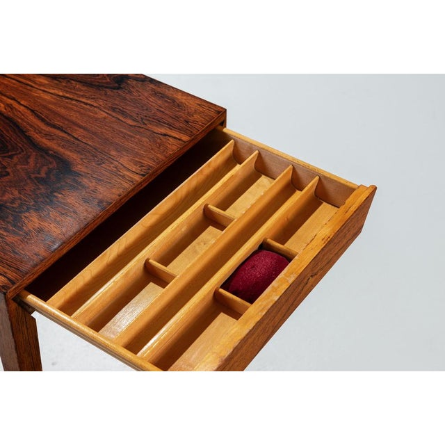 Vintage Danish Sewing Table in Rosewood by Severin Hansen, 1960 For Sale - Image 9 of 11