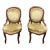 Pair French Louis XV Style Walnut Fauteuil Chairs With Shaped Supports For Sale