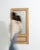 19th Century 19th Century French Painted Wood Trumeau Mirror For Sale - Image 5 of 8