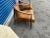 Animal Skin Mid Century Modern Pair of Lounge Chairs in Cowhide For Sale - Image 7 of 11